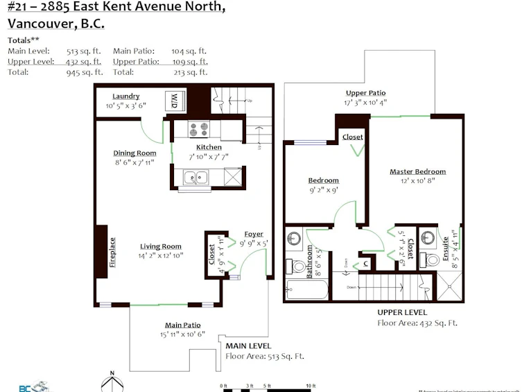 21-2885 E Kent Avenue North, Vancouver, BC, V5S 3T9 - 2