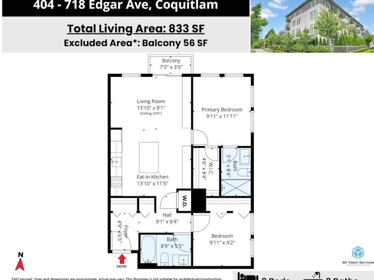 404-718 Edgar Avenue, Coquitlam, BC, V3K 0H2 - 29