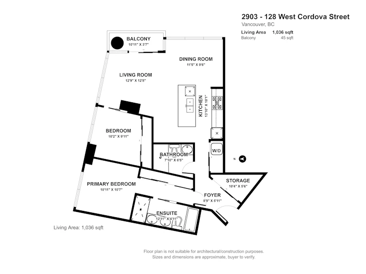 2903-128 W Cordova Street, Vancouver, BC, V6B 0E5 - 32