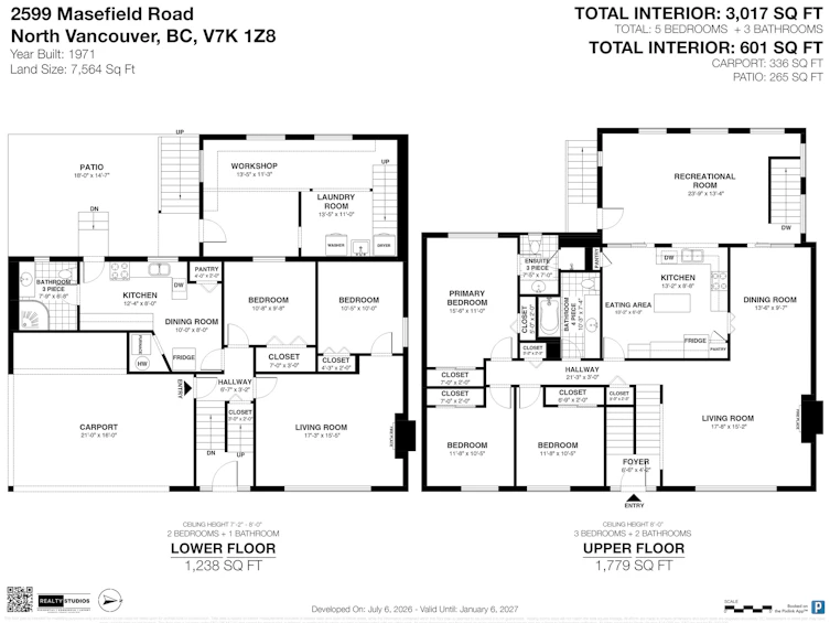 2599 Masefield Road, North Vancouver, BC, V7K 1Z8 - 2