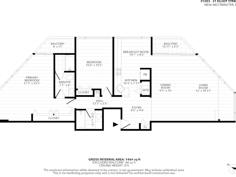 1203-31 Elliot Street, New Westminster, BC, V3L 5C9 - 36