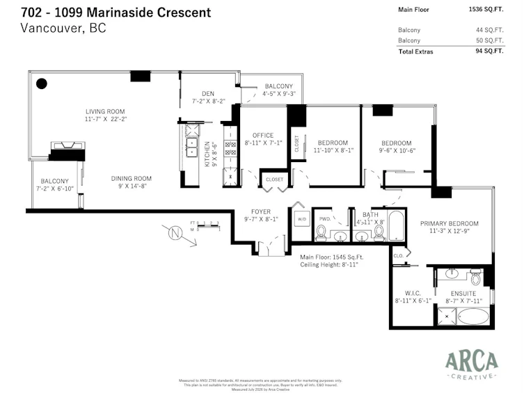 702-1099 Marinaside Crescent, Vancouver, BC, V6Z 2Z3 - 36