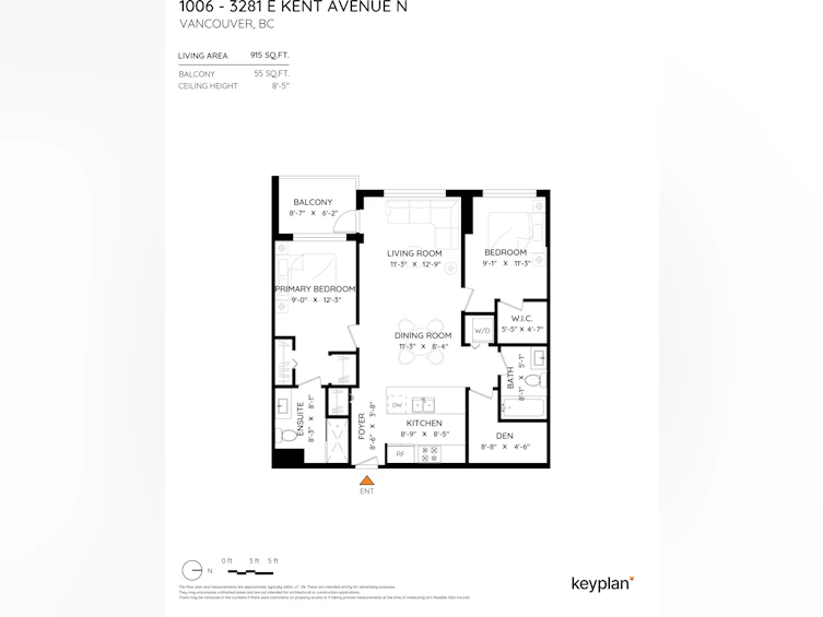 1006-3281 E Kent Avenue North, Vancouver, BC, V5S 0C4 - 33