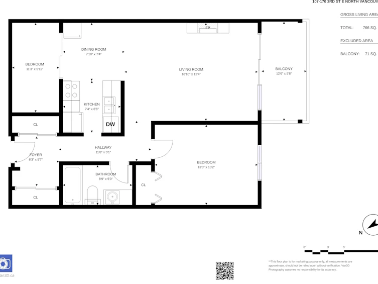 107-170 E 3rd Street, North Vancouver, BC, V7L 1E6