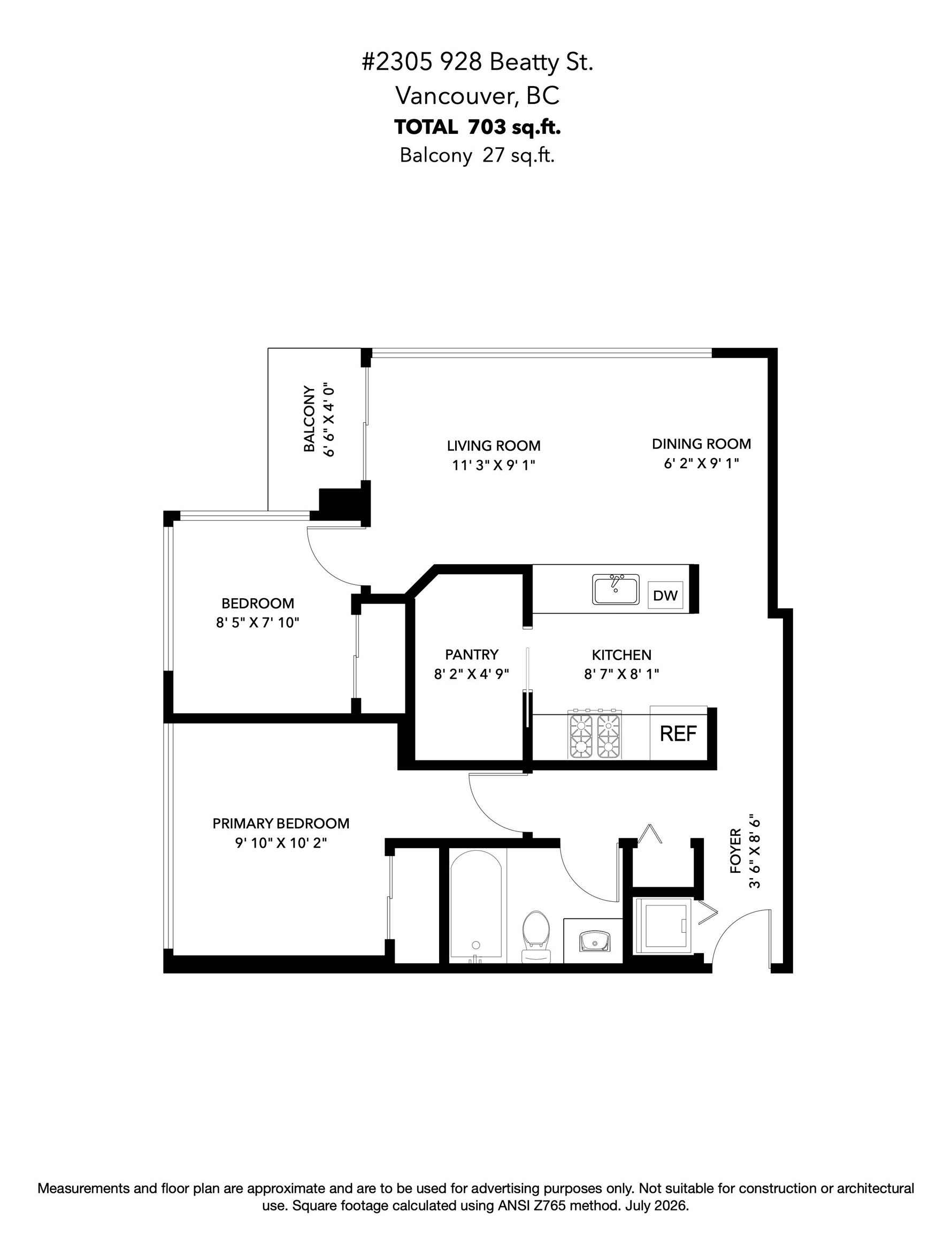 2305-928 Beatty Street, Vancouver, BC, V6Z 3G6 - 36