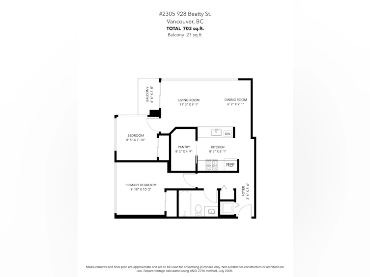 2305-928 Beatty Street, Vancouver, BC, V6Z 3G6 - 36