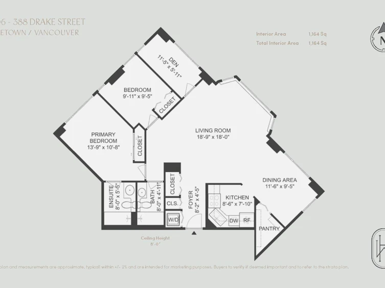 1206-388 Drake Street, Vancouver, BC, V6B 6A8 - 12
