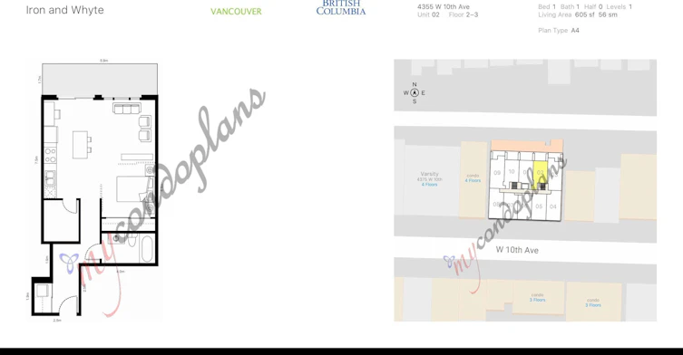 200-4355 W 10 Avenue, Vancouver, BC, V6R 2H6 - 2