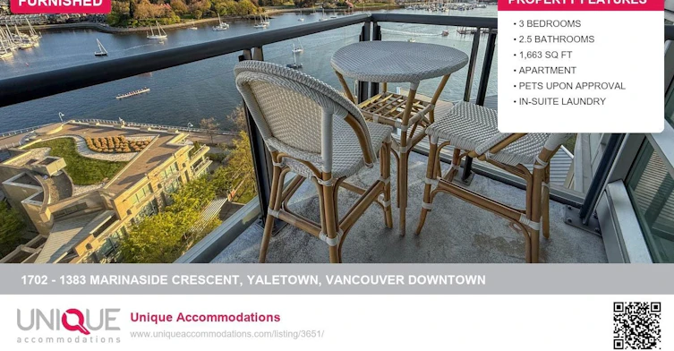 1702-1383 Marinaside Crescent, Vancouver, BC, V6Z 2W9