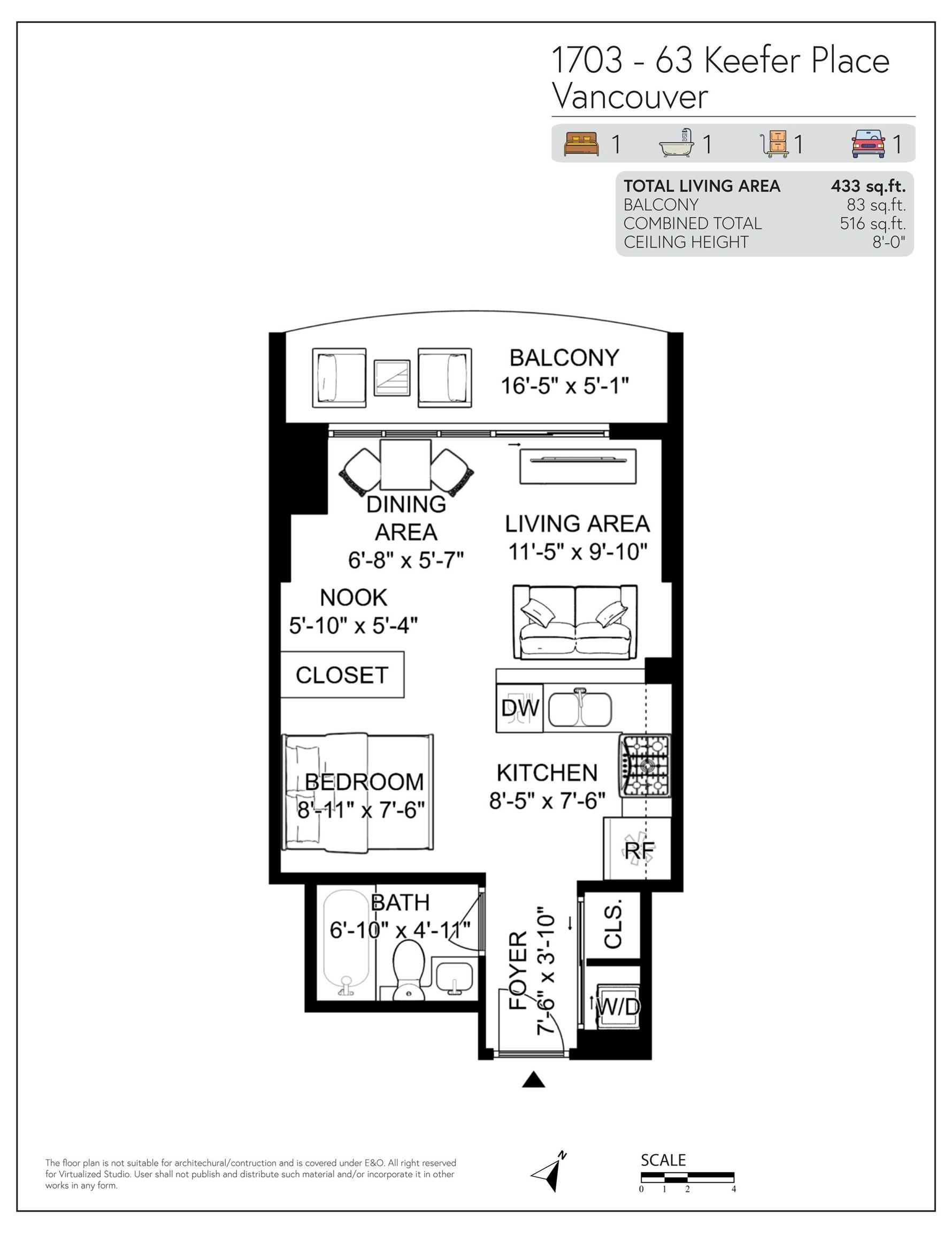 1703-63 Keefer Place, Vancouver, BC, V6B 6N6 - 12