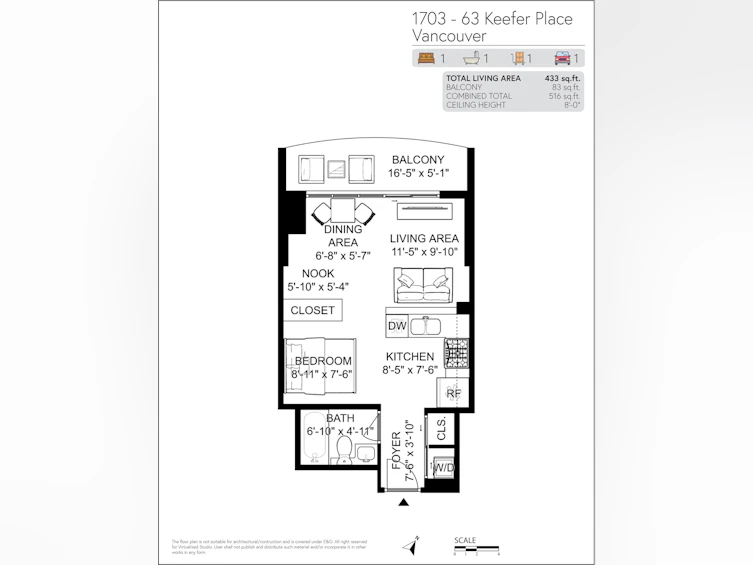 1703-63 Keefer Place, Vancouver, BC, V6B 6N6 - 12