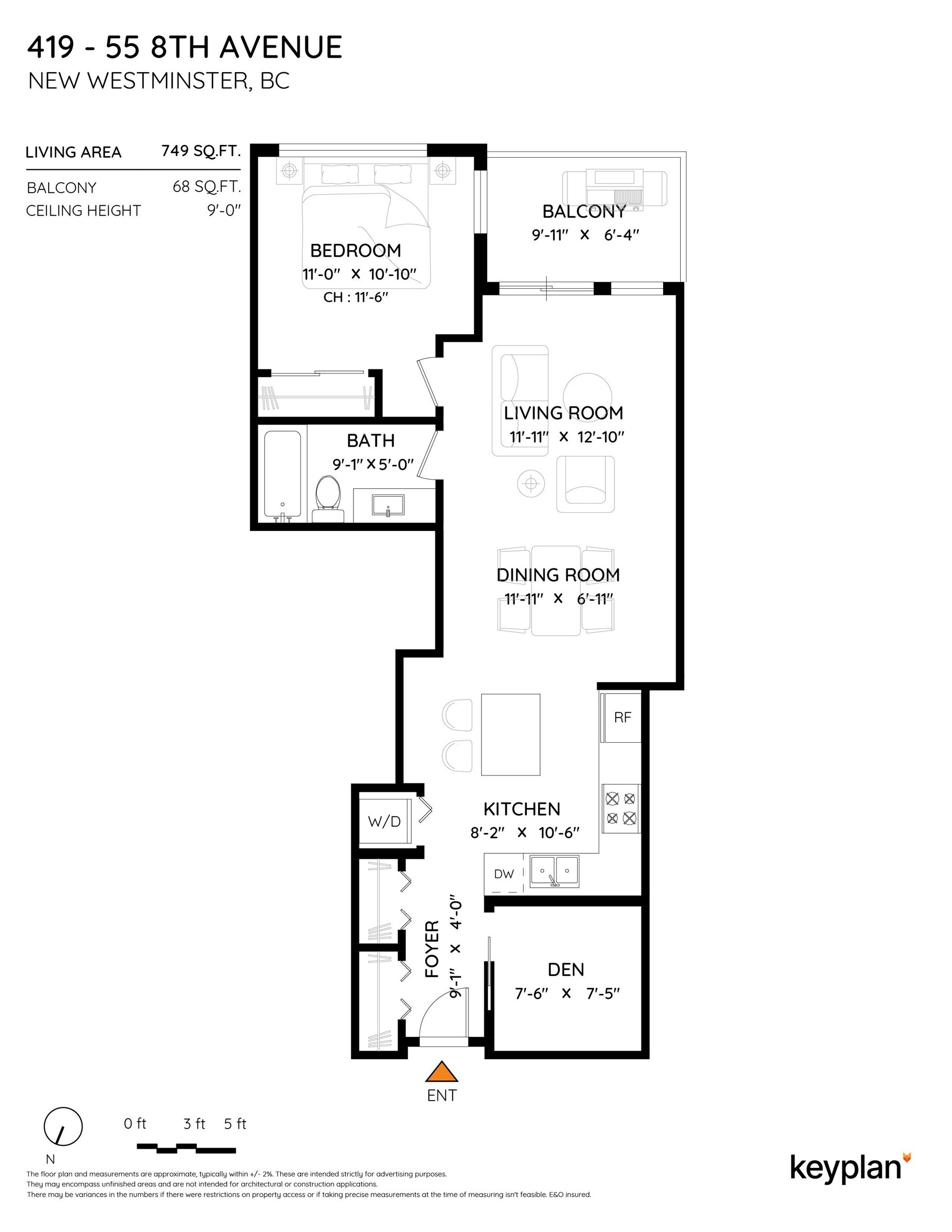 419-55 Eighth Avenue, New Westminster, BC, V3L 0E8 - 2