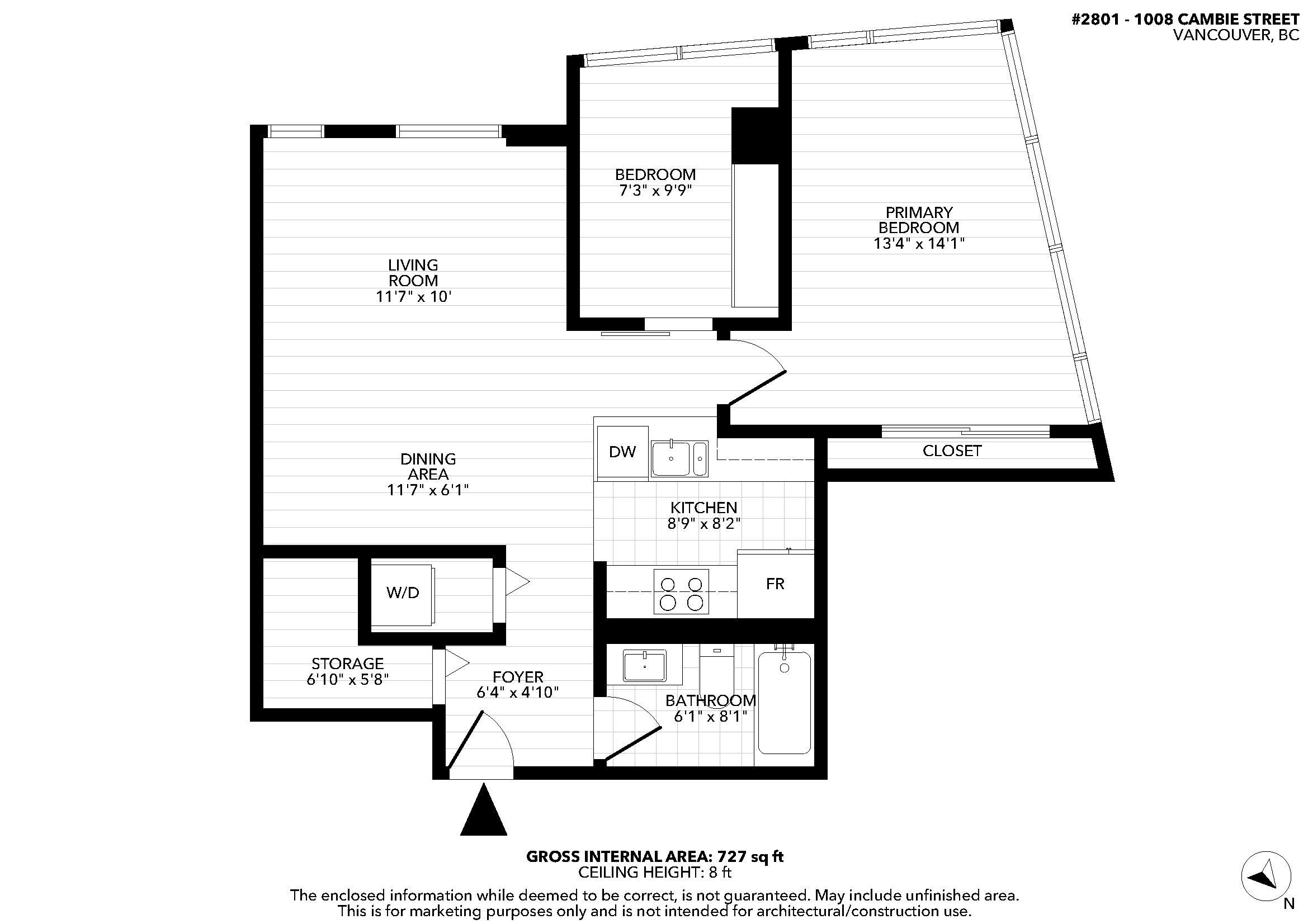 2801-1008 Cambie Street, Vancouver, BC, V6B 6J7 - 39