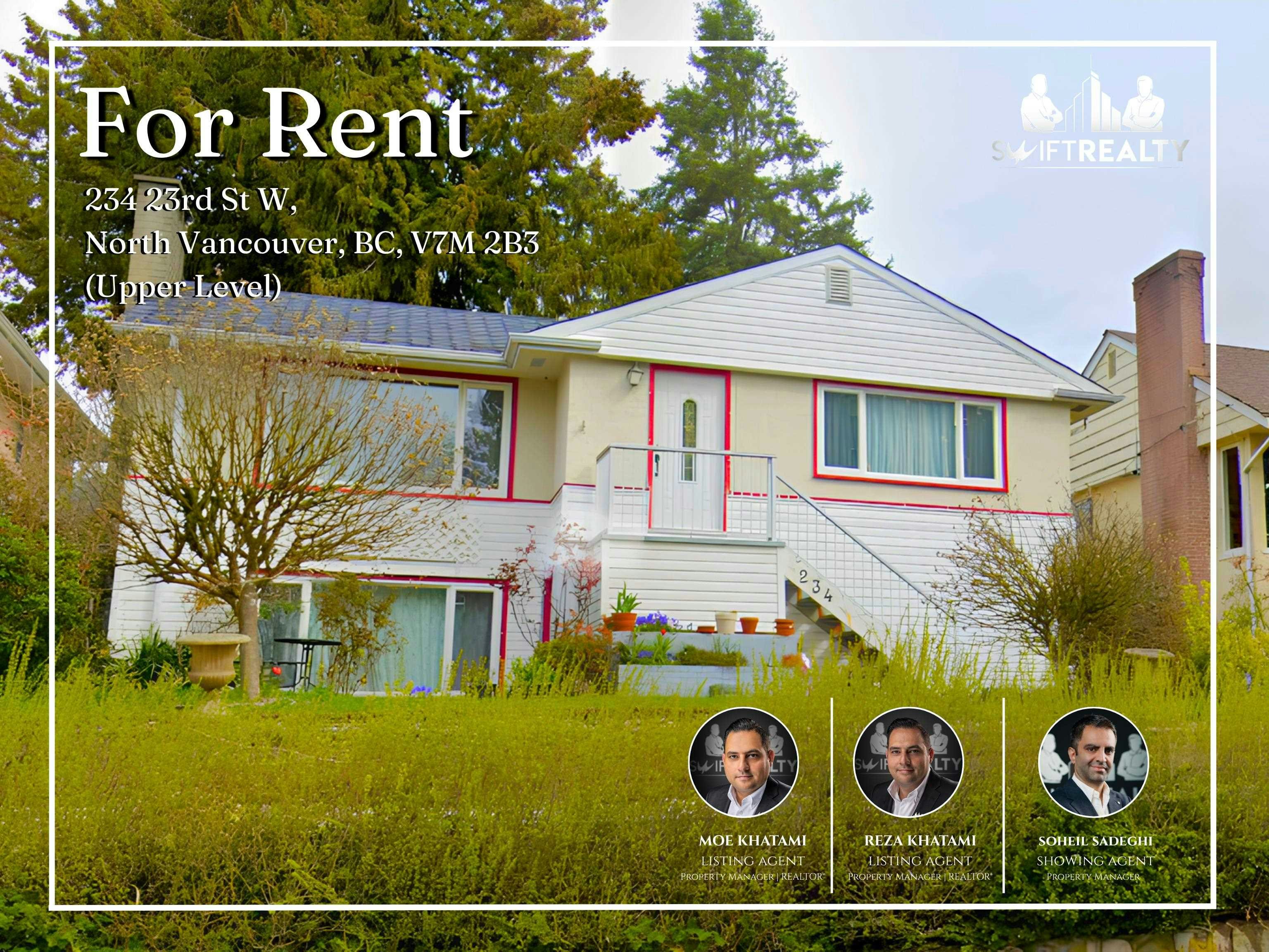 Upper Level-234 W 23rd Street, North Vancouver, BC, V7M 2B3