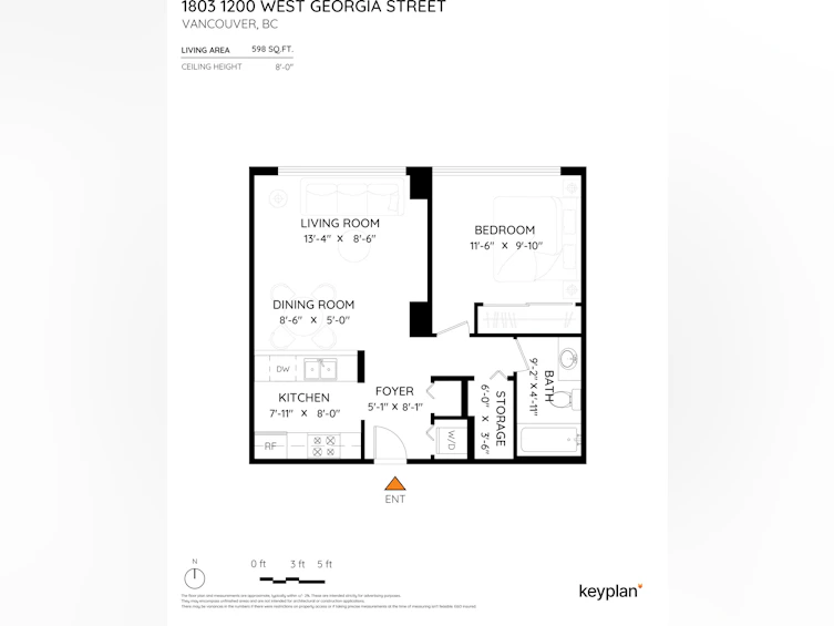 1803-1200 W Georgia Street, Vancouver, BC, V6E 4R2 - 34