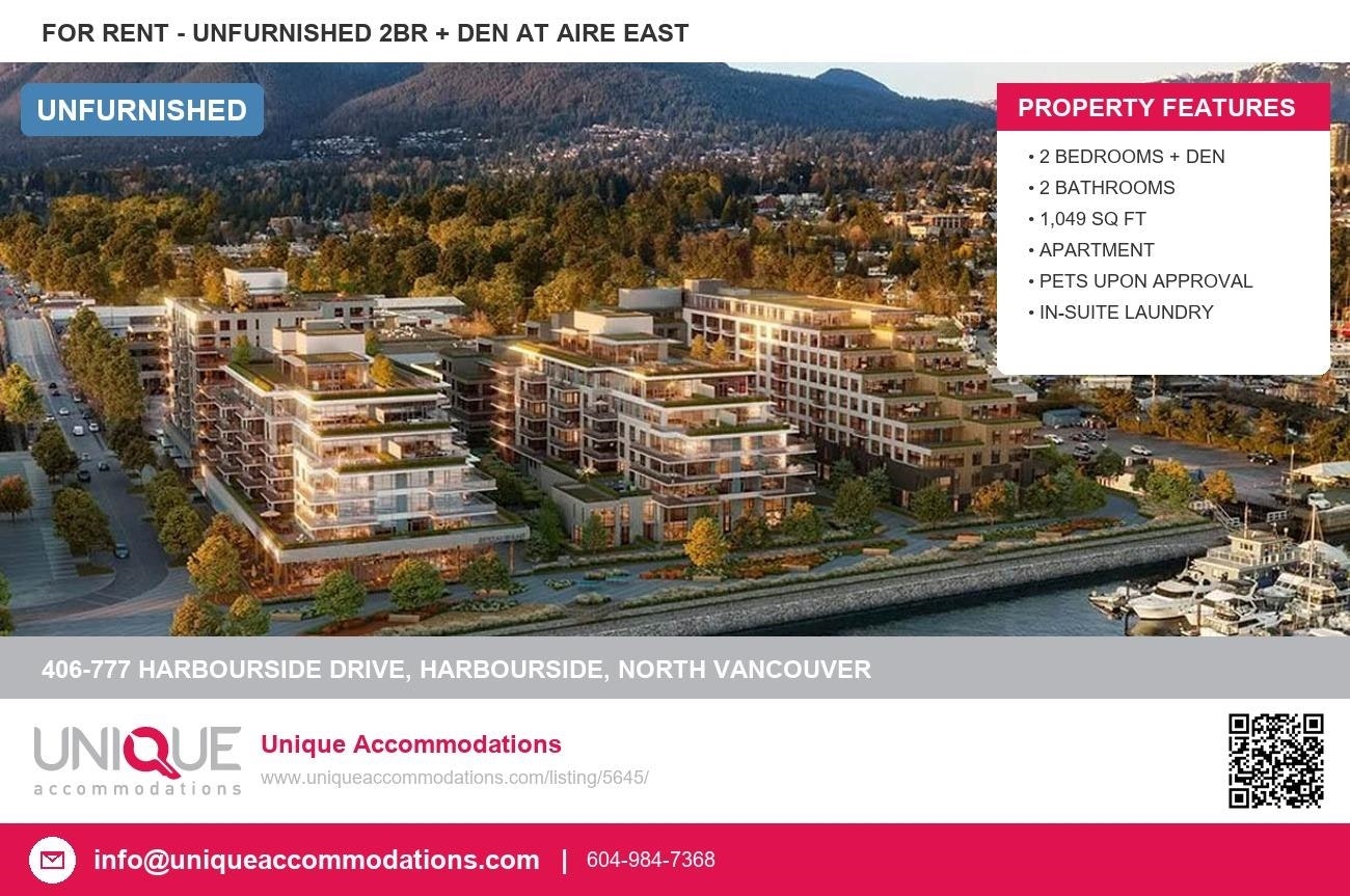 406-777 Harbourside, North Vancouver, BC, V7P 3R7