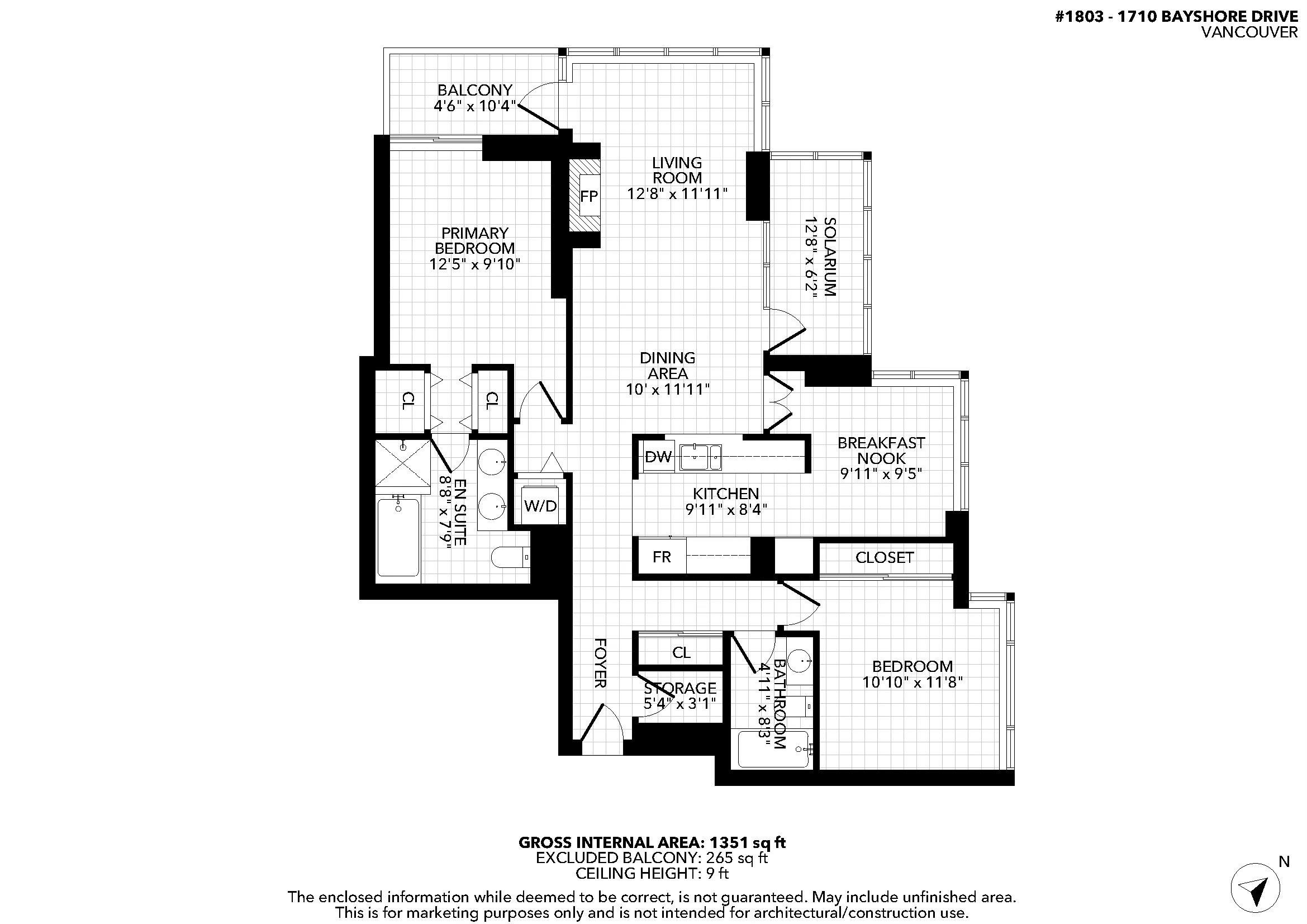 1803-1710 Bayshore Drive, Vancouver, BC, V6G 3G4 - 34