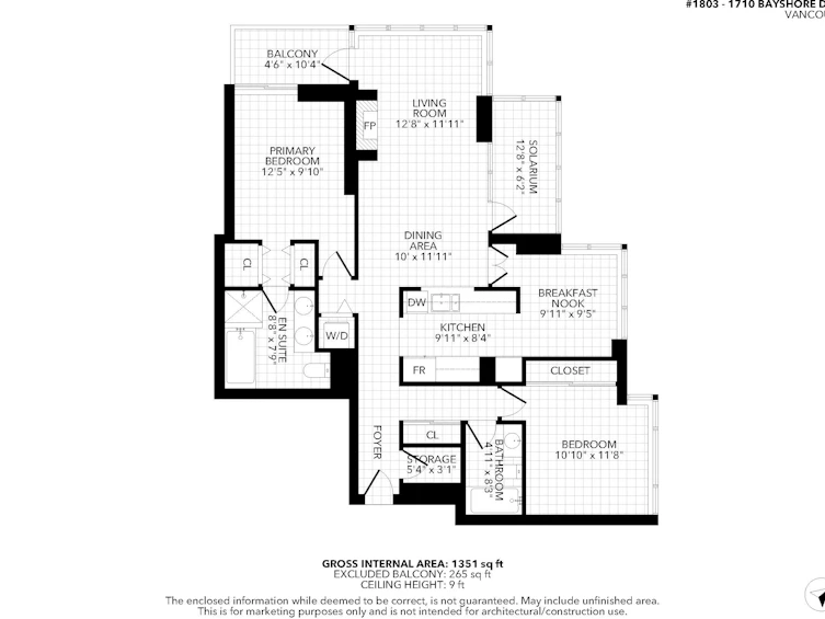 1803-1710 Bayshore Drive, Vancouver, BC, V6G 3G4 - 34