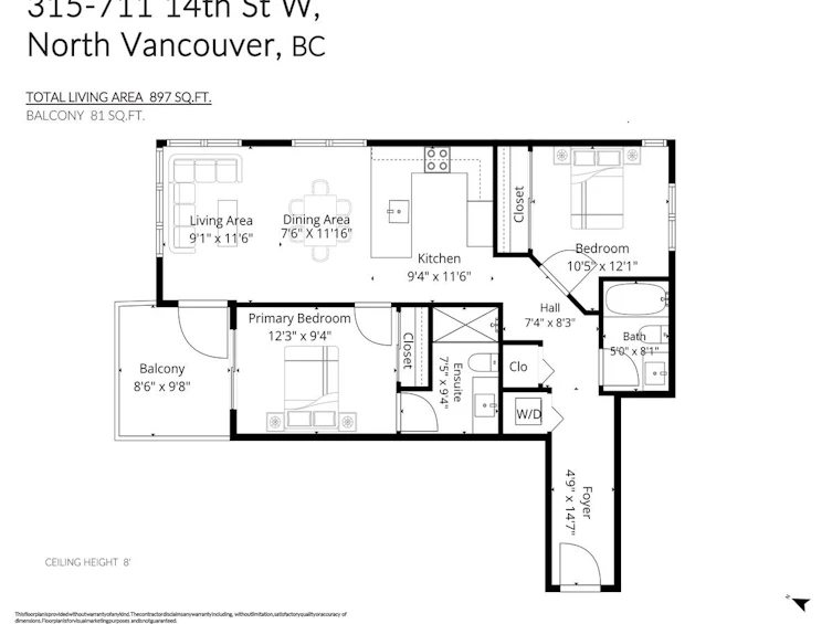 315-711 W 14th Street, North Vancouver, BC, V7M 3E8 - 18