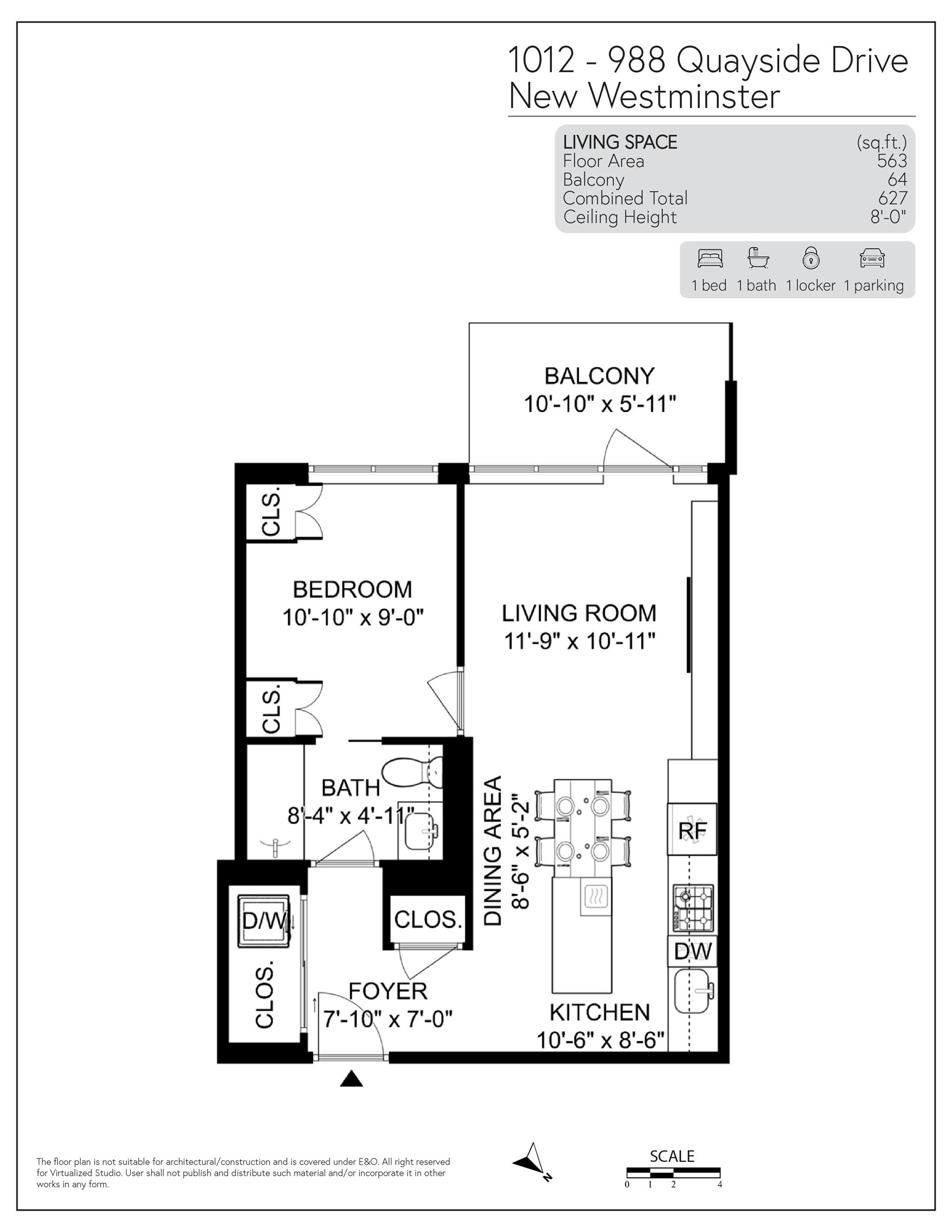 1012-988 Quayside Drive, New Westminster, BC, V3M 0L5 - 33