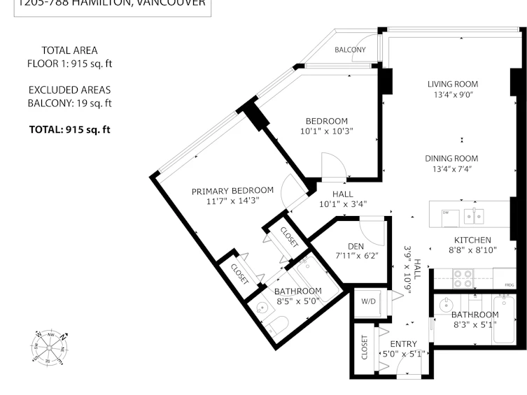1205-788 Hamilton Street, Vancouver, BC, V6B 0E9 - 24