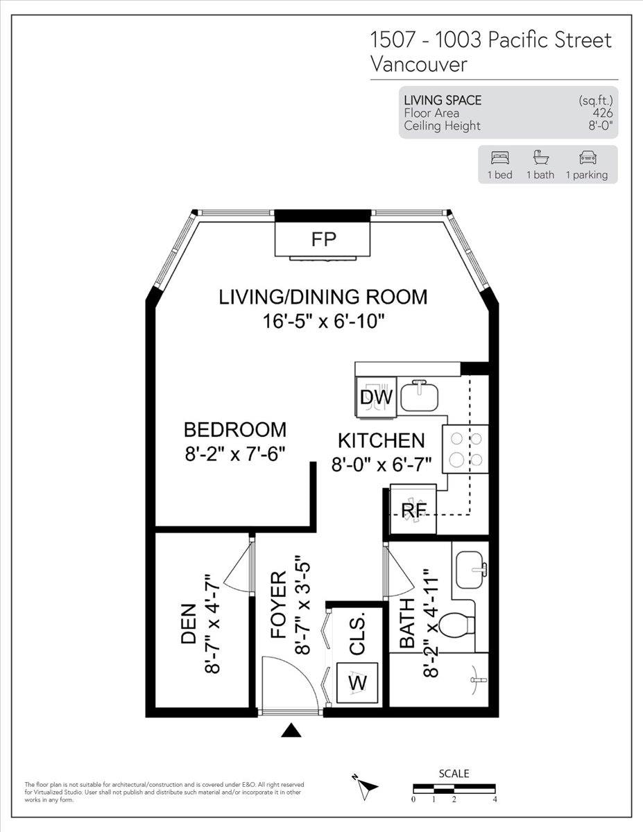 1507-1003 Pacific Street, Vancouver, BC, V6E 4P2 - 22