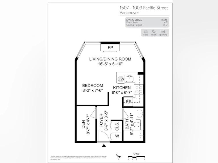 1507-1003 Pacific Street, Vancouver, BC, V6E 4P2 - 22
