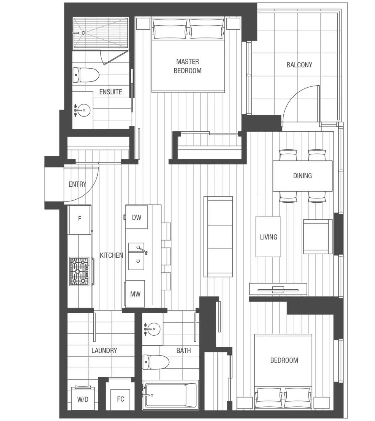 Ensuite at 706-5629 Birney Ave Avenue, Vancouver, BC, V6S 0J1 - 12