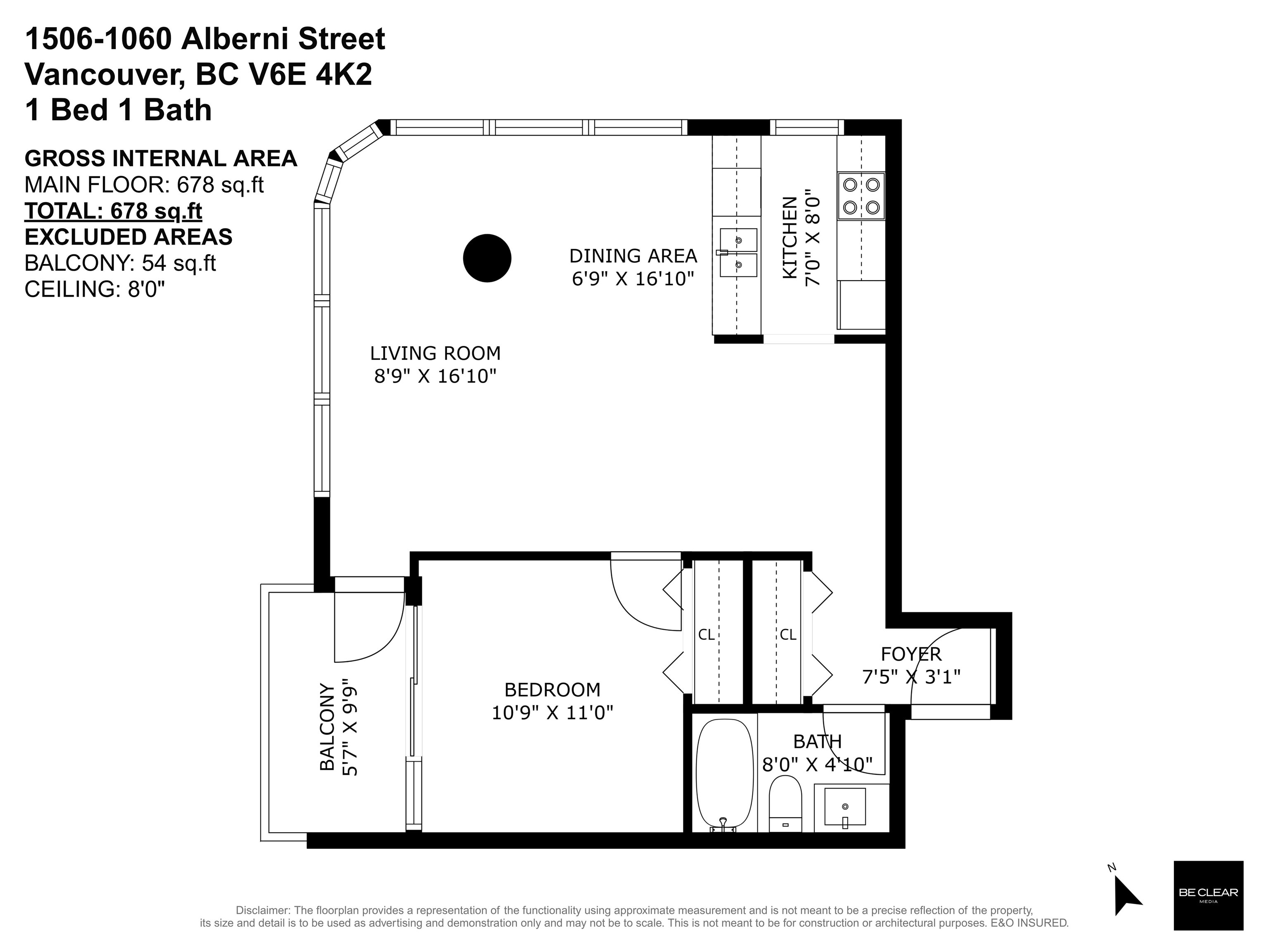 1506-1060 Alberni Street, Vancouver, BC, V6E 4K2 - 4