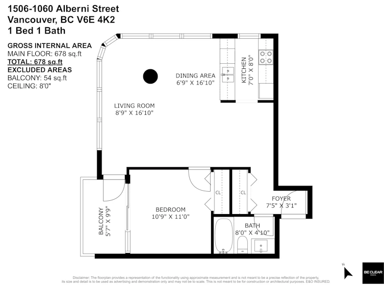 1506-1060 Alberni Street, Vancouver, BC, V6E 4K2 - 4