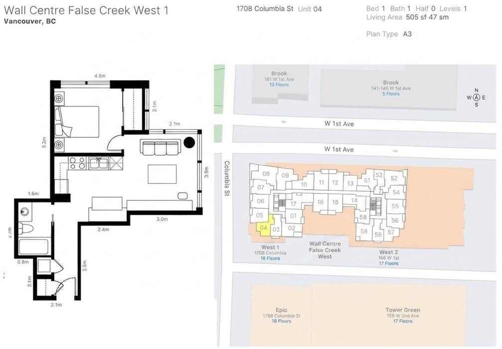 1004-1708 Columbia Street, Vancouver, BC, V5Y 0H7 - 15