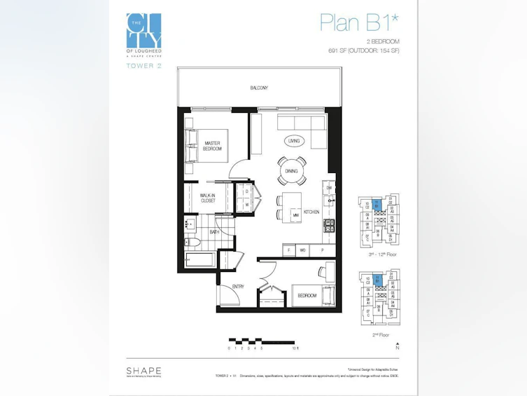 911-3833 Evergreen Place, Burnaby, BC, V3J 0M2 - 2
