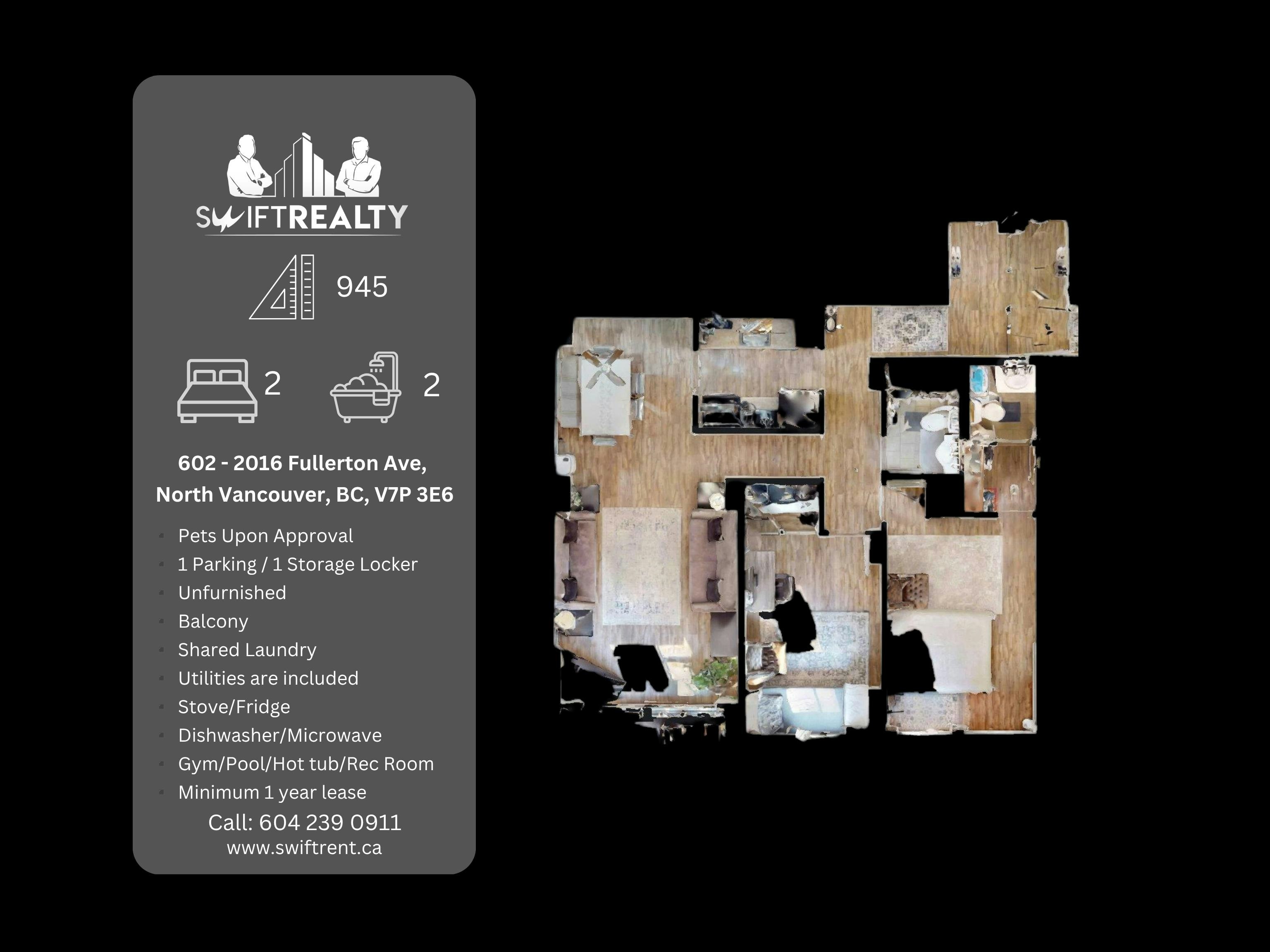 602-2016 Fullerton Avenue, North Vancouver, BC, V7P 3E6 - 16