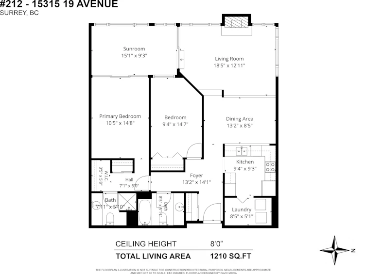 212-15313 19 Avenue, Surrey, BC, V4A 1X6 - 2
