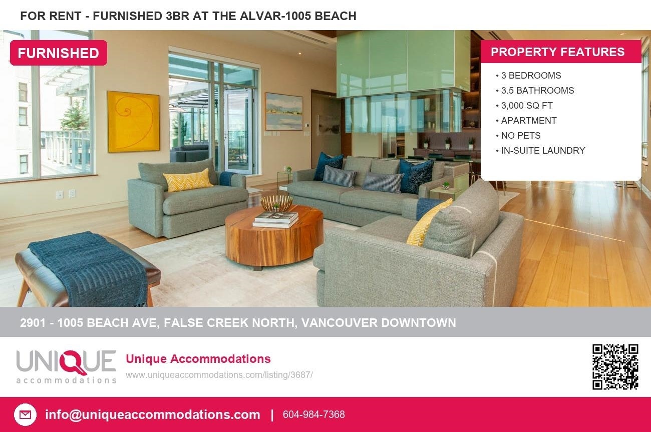 2901-1005 Beach Avenue, Vancouver, BC, V6E 3W2