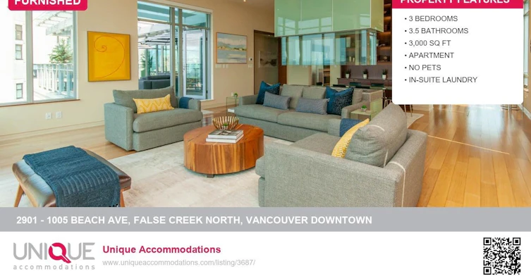 2901-1005 Beach Avenue, Vancouver, BC, V6E 3W2