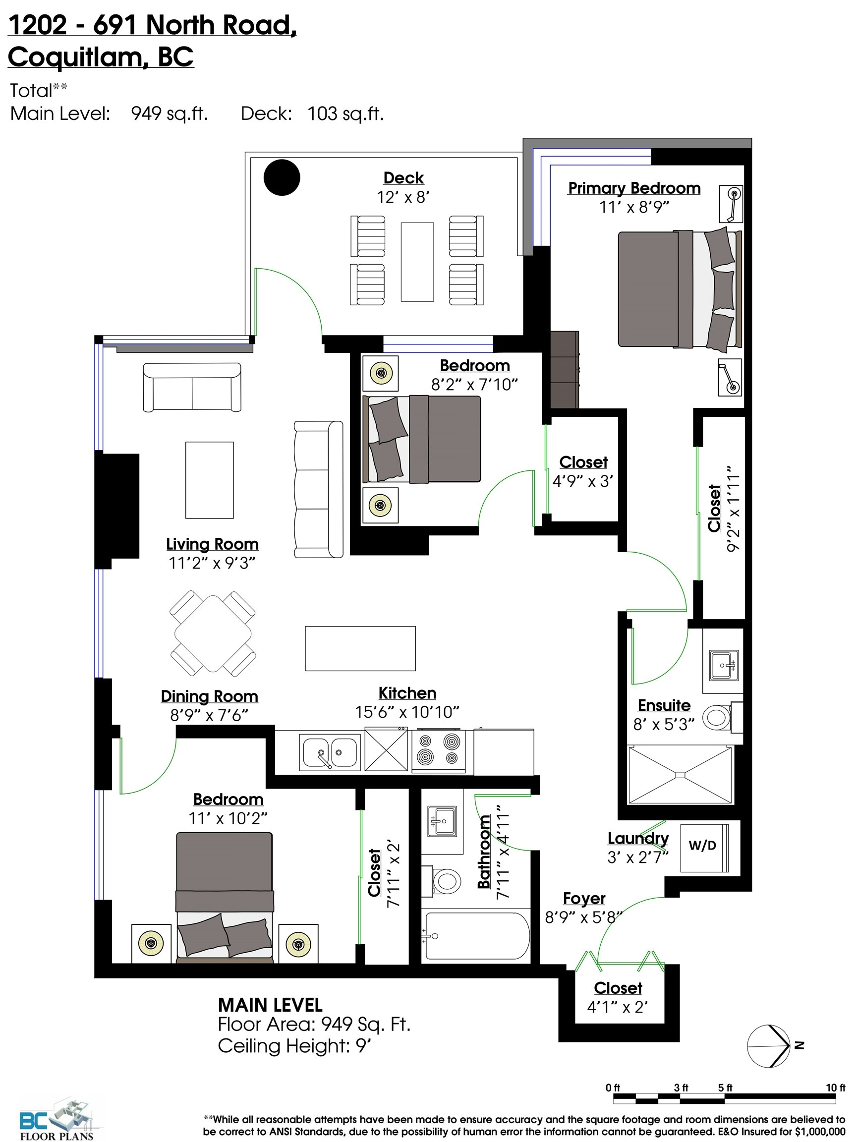 1202-691 North Road, Burnaby, BC, V3J 0H9 - 32