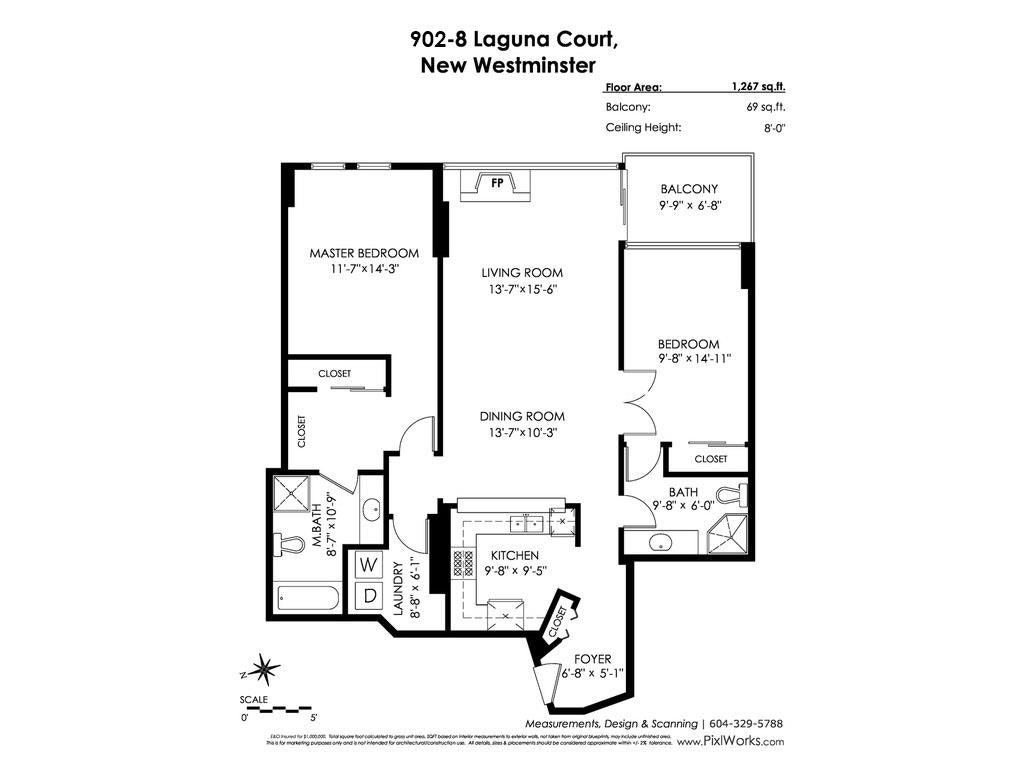 902-8 Laguna Court, New Westminster, BC, V3M 6M6 - 2