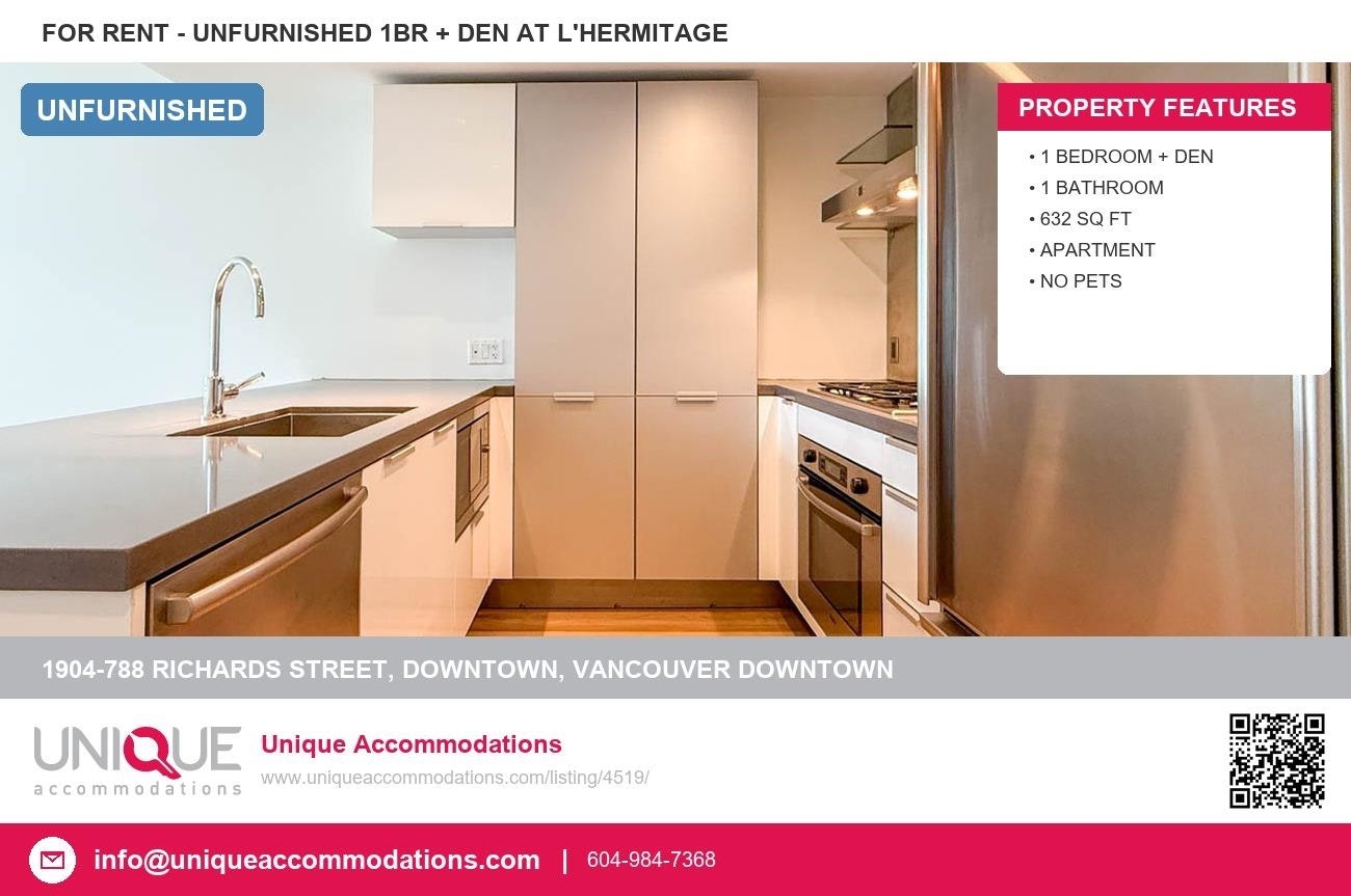 1904-788 Richards Street, Vancouver, BC, V6B 3A4