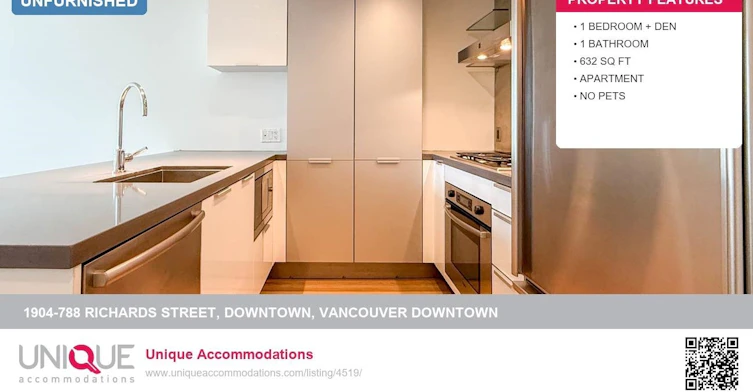 1904-788 Richards Street, Vancouver, BC, V6B 3A4