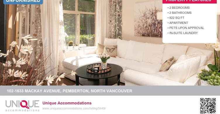 102-1633 Mackay, North Vancouver, BC, V7P 0A2