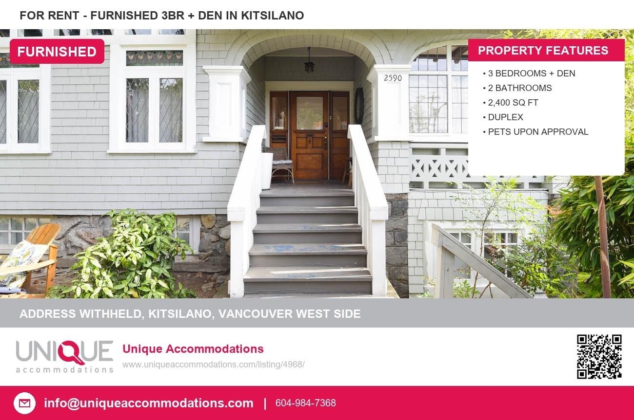 WITHHELD Withheld, Vancouver, BC, V6K 1J8