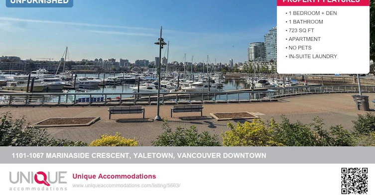 1101-1067 Marinaside Crescent, Vancouver, BC, V6Z 3A4