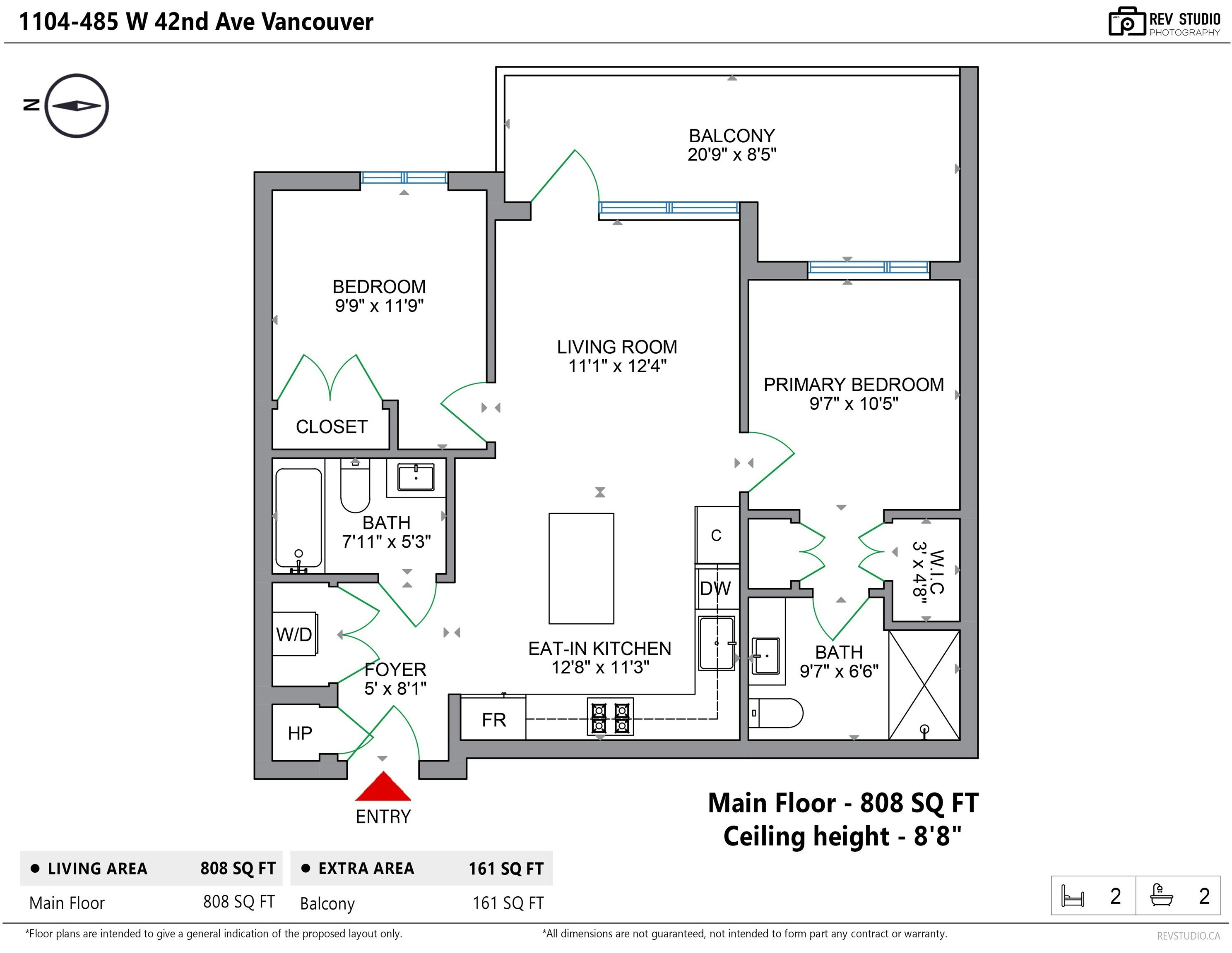 1104-485 42 Avenue, Vancouver, BC, V5Z 3A6 - 11