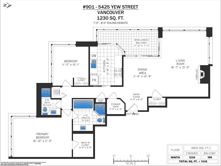 901-5425 Yew Street, Vancouver, BC, V6M 3X7 - 31