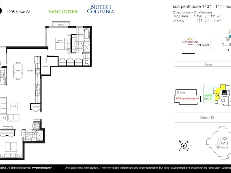 1404-1205 Howe Street, Vancouver, BC, V6Z 0B2 - 26