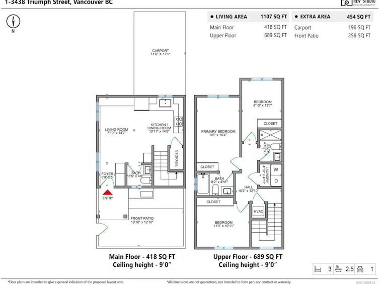 1-3438 Triumph Street, Vancouver, BC, V5K 1T8 - 2