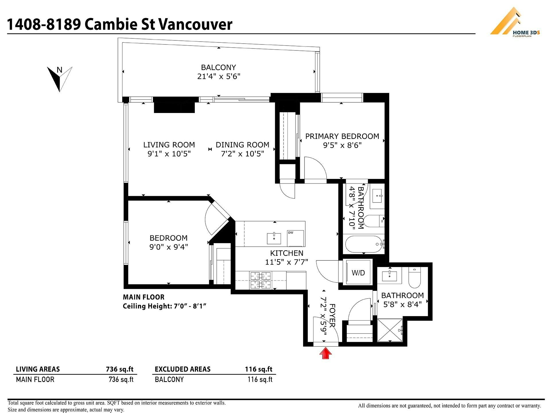 1408-8189 Cambie Street, Vancouver, BC, V6P 0G6 - 13