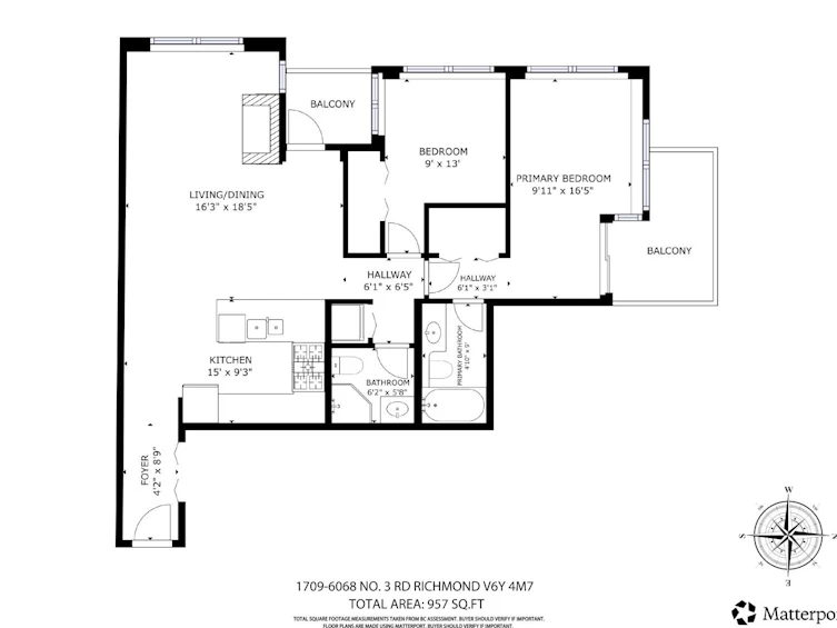 1709-6068 No. 3 Road, Richmond, BC, V6Y 4M7 - 32