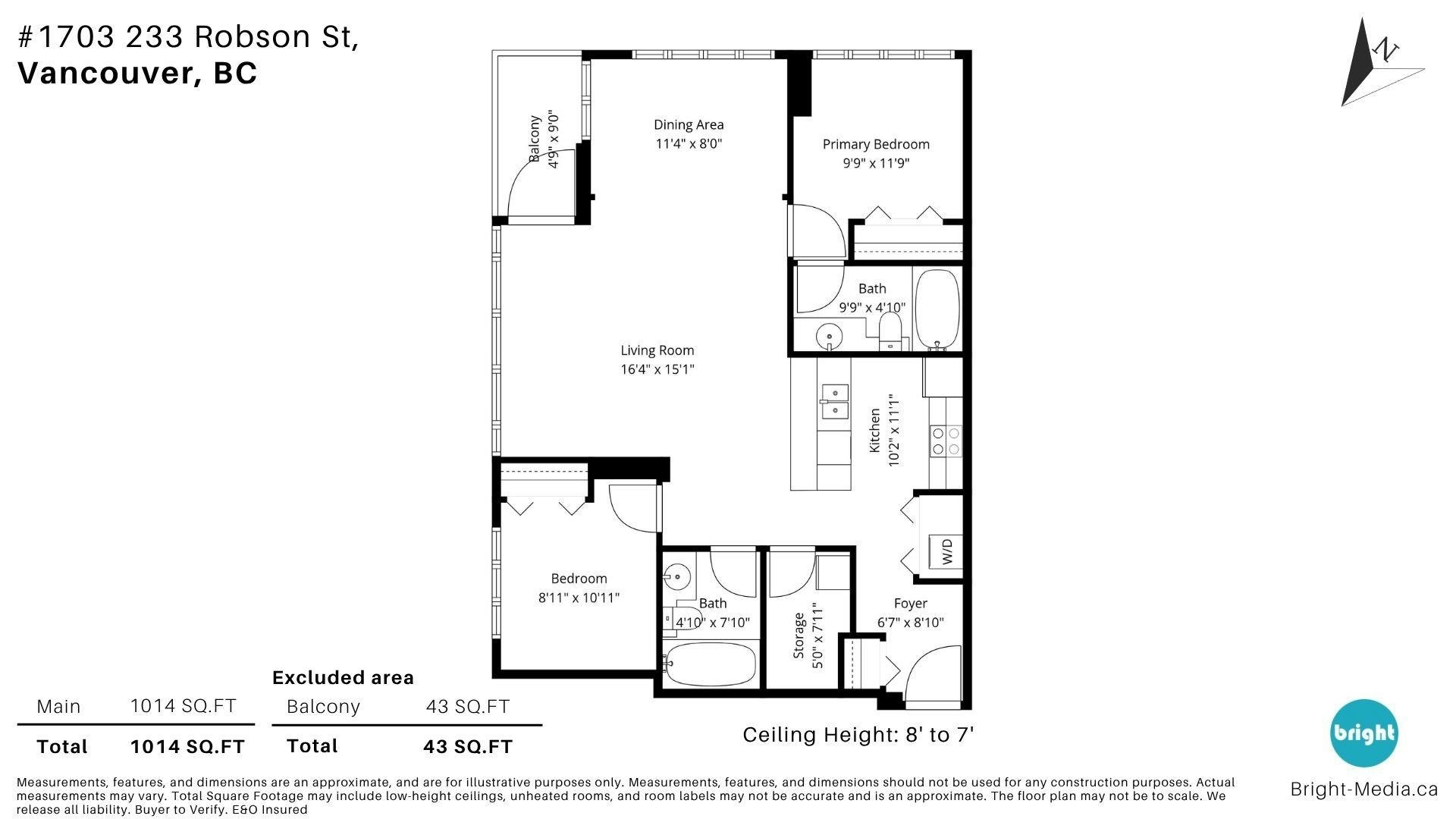 1703-233 Robson Street, Vancouver, BC, V6B 0E8 - 34